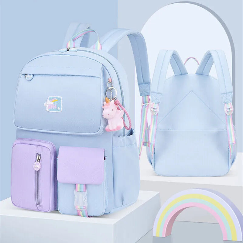 Waterproof Multi-Pocket School Backpack Student Female Bag