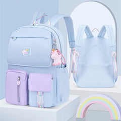 Waterproof Multi-Pocket School Backpack Student Female Bag