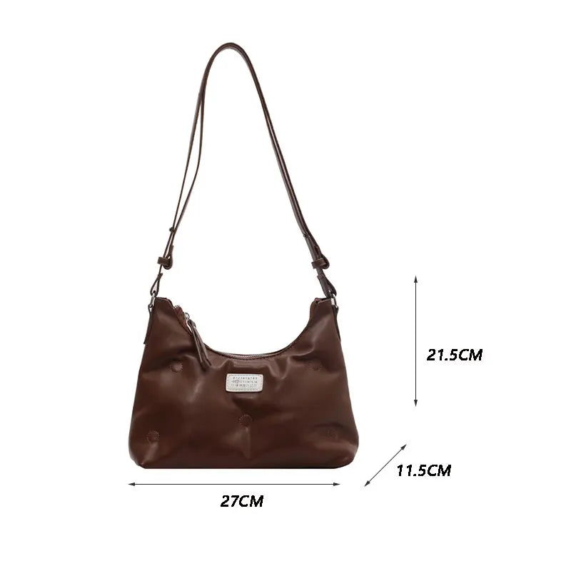 Women Messenger Bag PU Leather Crossbody Shoulder Handbag