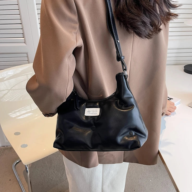 Women Messenger Bag PU Leather Crossbody Shoulder Handbag