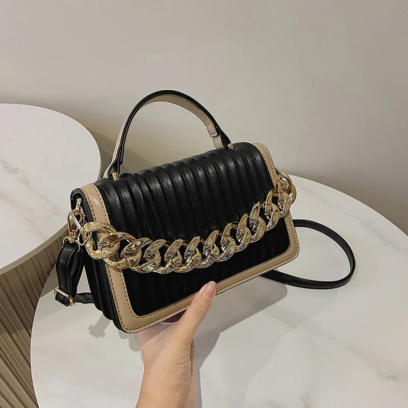 Women Messenger Bag Chain Shoulder Small Square Bag