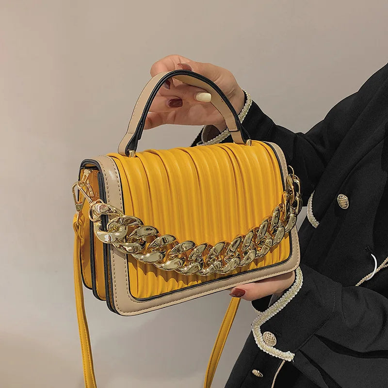 Women Messenger Bag Chain Shoulder Small Square Bag