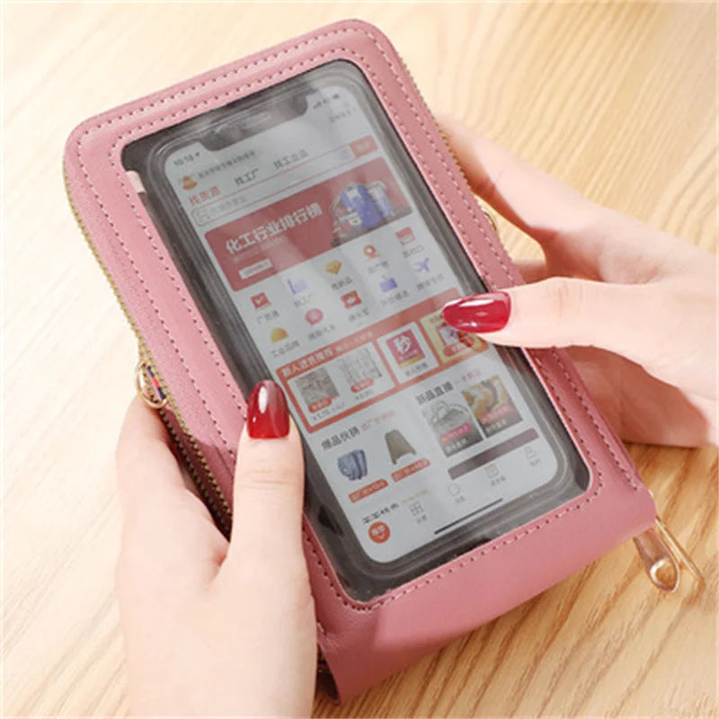 Women Bag Touch Screen Shoulder Cell Phone Bag Mini Crossbody Bags