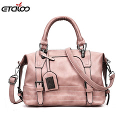 Vintage Shoulder Bag Soft Leather Crossbody Bags for Women Boston Women's Bag