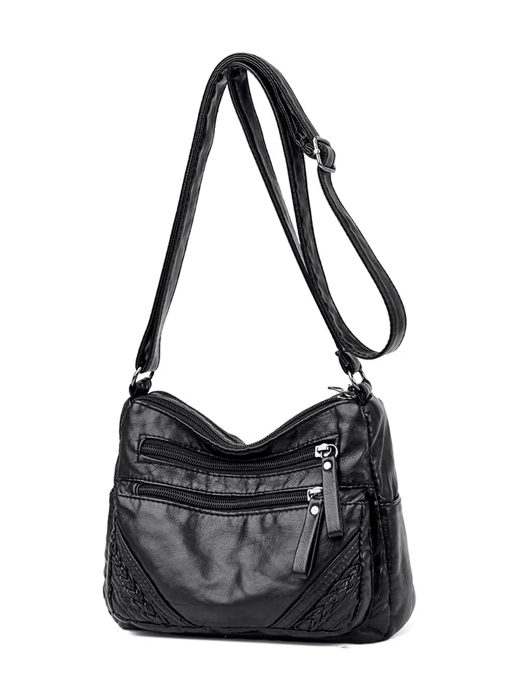 Women Bag Shoulder Bags Vintage Pack Classic Ladies Hand Bags PU Messenger