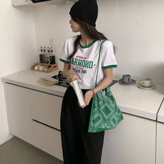 Boho Soft Shoulder Bag High Capacity Tote