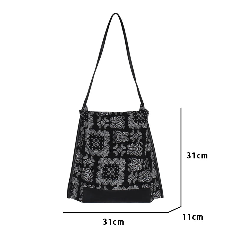 Boho Soft Shoulder Bag High Capacity Tote