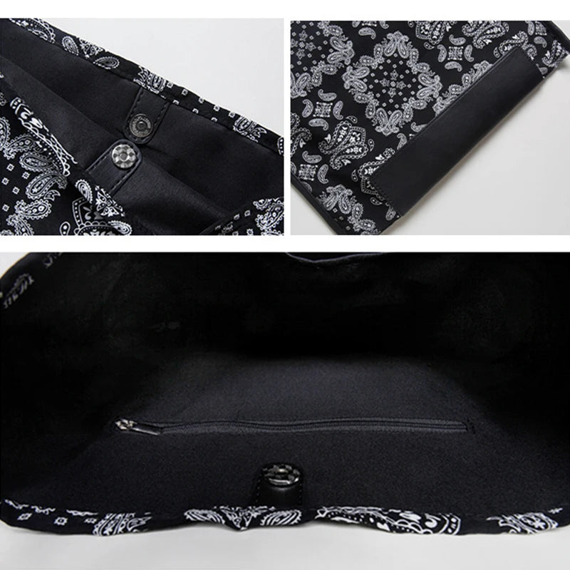 Boho Soft Shoulder Bag High Capacity Tote