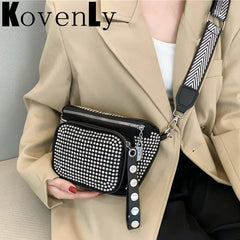 Women Bag Casual Travel Crossbody Shoulder Bags For Women Rivet Waist Pack