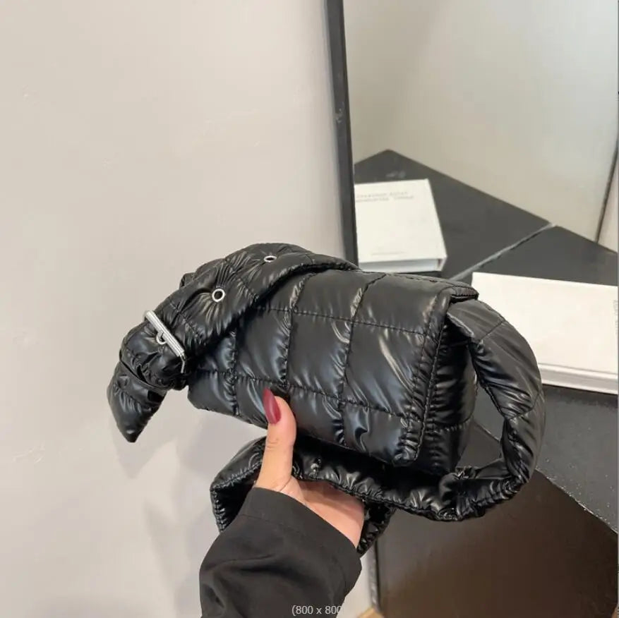 Women Down Jackets Bag Lightweight Small Messenger Handbags