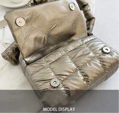 Women Down Jackets Bag Lightweight Small Messenger Handbags