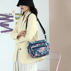 Women Bag Floral Pattern Nylon Messenger High Durable Shoulder Bag