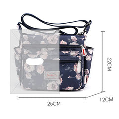 Women Bag Floral Pattern Nylon Messenger High Durable Shoulder Bag