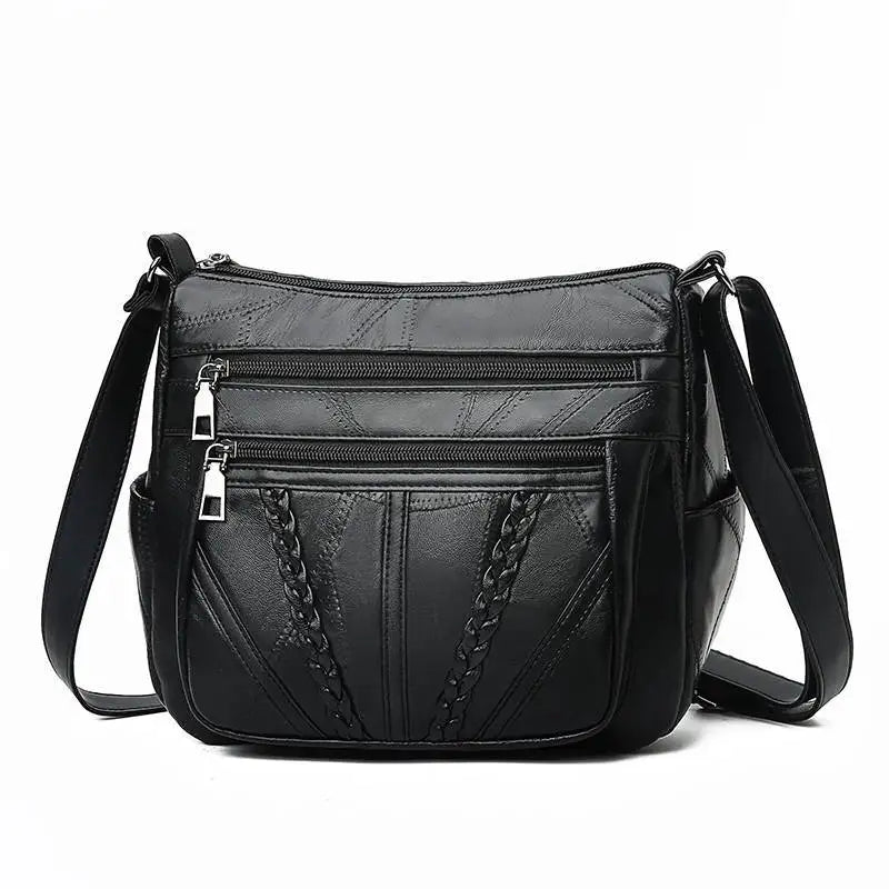 Women Shoulder Crossbody Bag Soft Leather Handbag Purse Messenger