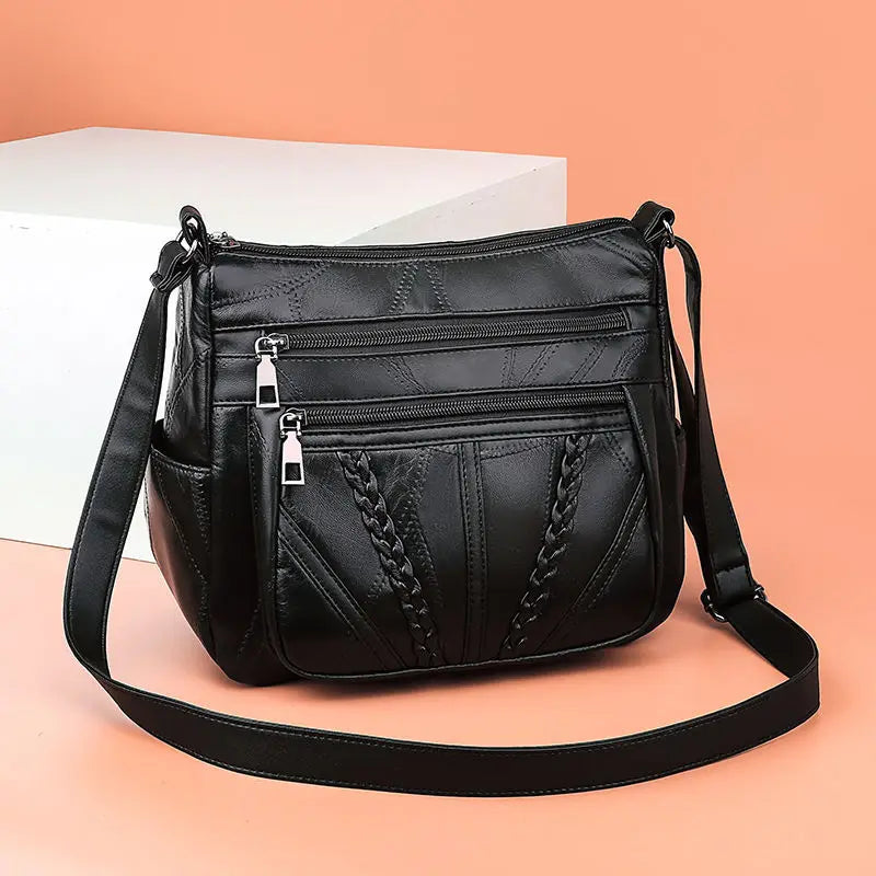 Women Shoulder Crossbody Bag Soft Leather Handbag Purse Messenger