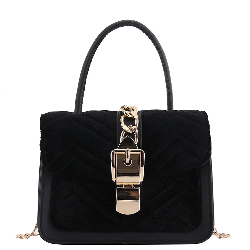Corduroy Handbag Crossbody Bag Top Purse