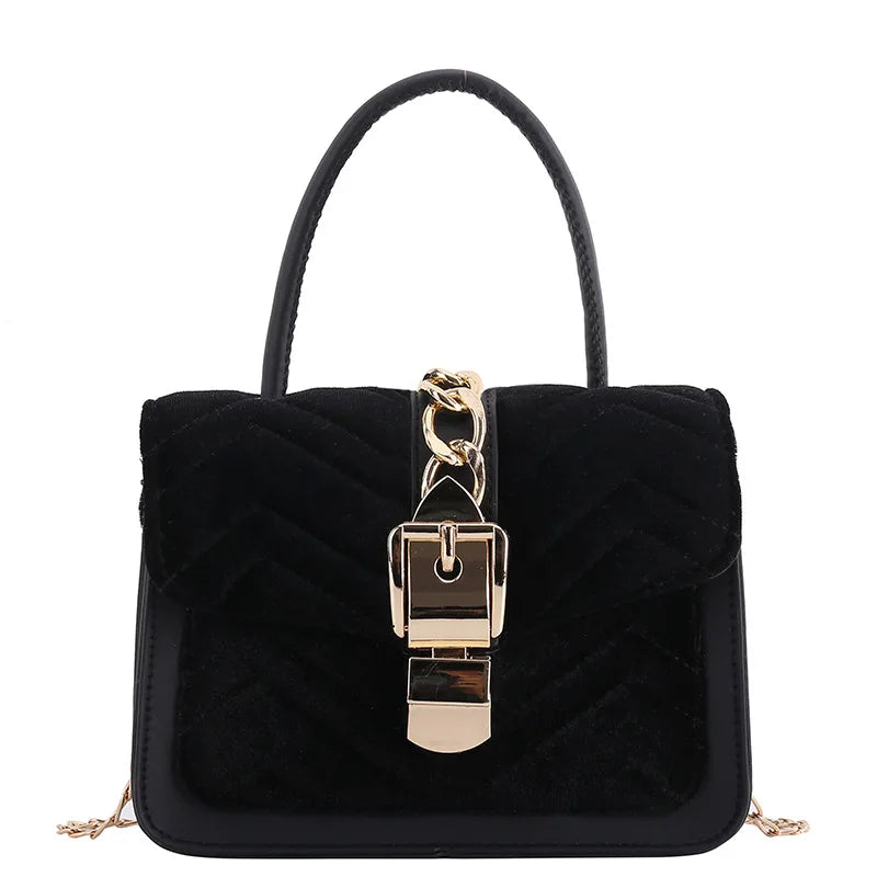 Corduroy Square Handbag Small Crossbody Shoulder Bag