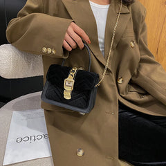 Corduroy Handbag Crossbody Bag Top Purse
