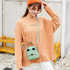 Cat Shape Crossbody Bag Small Messenger Shoulder Purse Mini Backpack