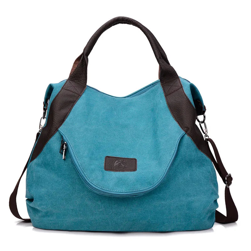 Canvas Crossbody Bag for Woman Large Shoulder Tote Female Messenger Bags