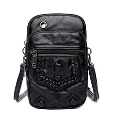 Vintage Crossbody Bag High Casual Shoulder Bags Multi-layer Soft