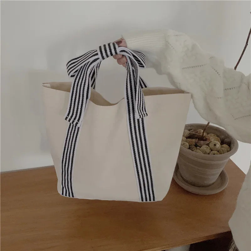 Women Bag PU Bucket Bow Lady Handbags Small Shoulder Bag