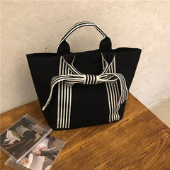 Women Bag PU Bucket Bow Lady Handbags Small Shoulder Bag