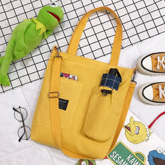 Canvas Crossbody Shoulder Bag Large Capacity School Totes