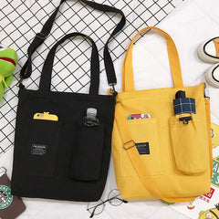 Canvas Crossbody Shoulder Bag Large Capacity School Totes