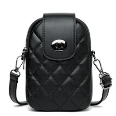 Lozenge Pattern Shoulder Small Flap Crossbody Messenger Bag