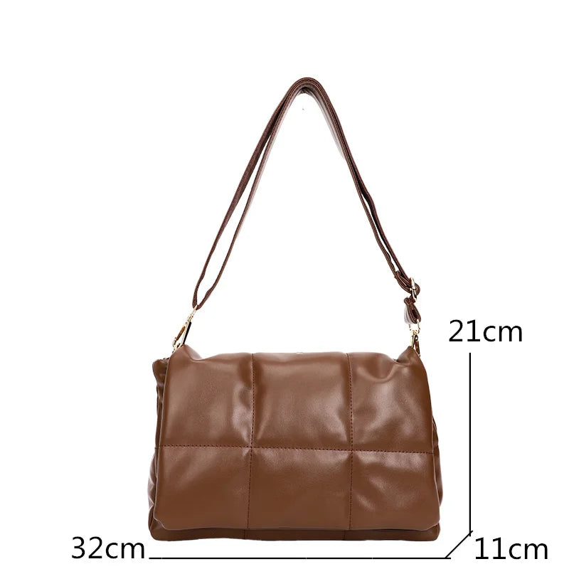 Women Chain Handbag High Soft Leather Shoulder Bag Casual Large Tote Sac