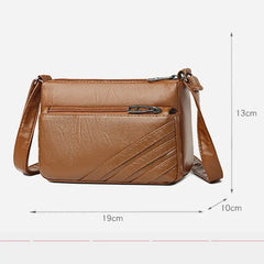 Vintage Shoulder Bag Soft PU Leather Messenger Bag