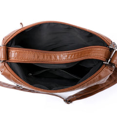 Middle aged Mom's Bag One Shoulder High Capacity Versatile Soft Retro Bag