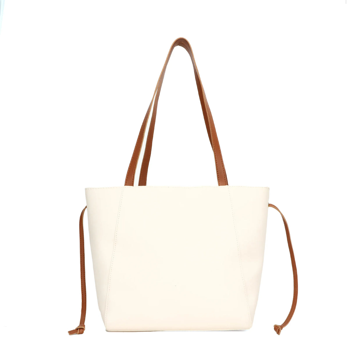 Vintage Solid PU Leather Bow Shoulder Bag for Women