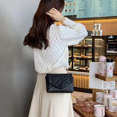Embroidered Chain Small Bag Casual Shoulder Messenger Crossbody Bag