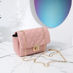 Embroidered Shoulder Crossbody Chain Square Bag