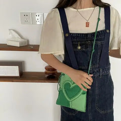 Sweet Heart Square Shoulder Bag Crossbody Mini Bag