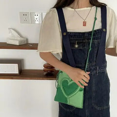 Sweet Heart Square Shoulder Bag Crossbody Mini Bag