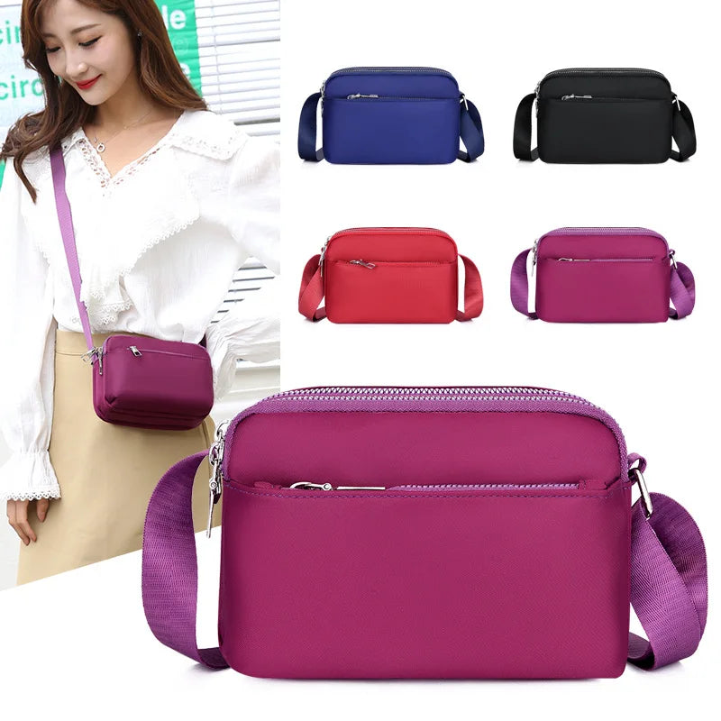 Women Crossbody Bag Oxford Cloth Causal Shoulder Small Bag