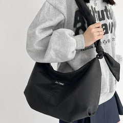 Nylon Bucket Shoulder Bag Tote Bag