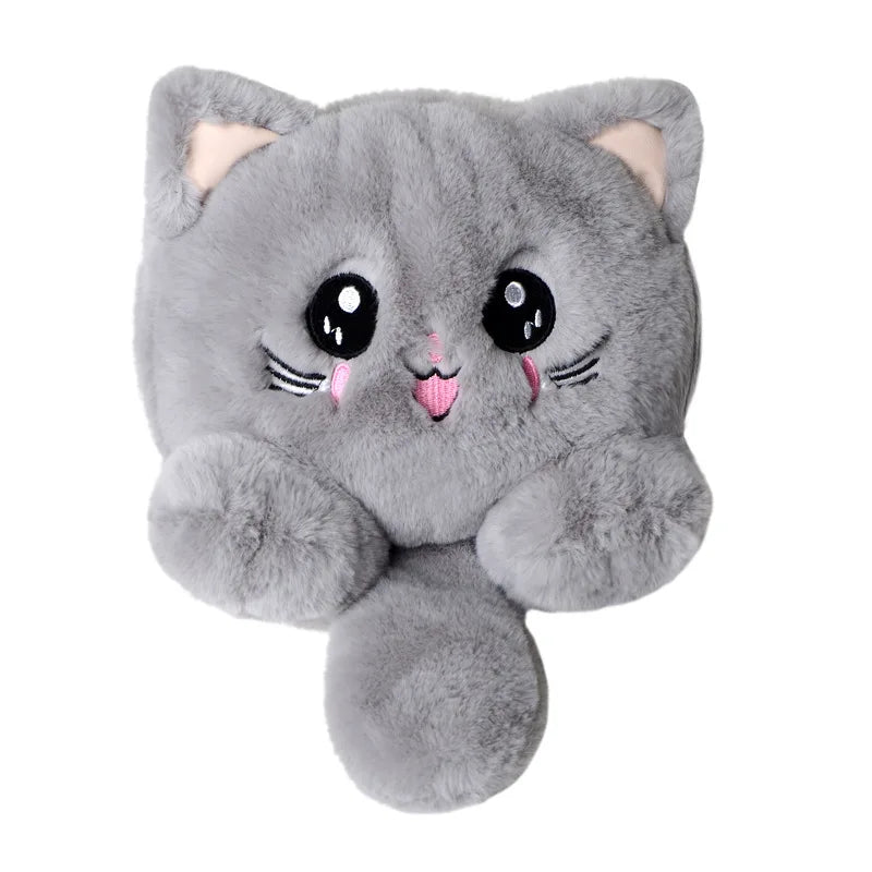 Plush Animal Cat Shoulder Bag Girls Fur Purse