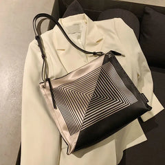 Nylon Geometric Square Tote Bag Shoulder Bags Handbags