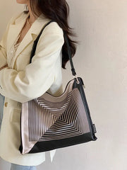 Nylon Geometric Square Tote Bag Shoulder Bags Handbags