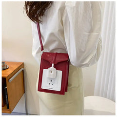 Women Shoulder Bag PU Bucket Casual Hasp Purse