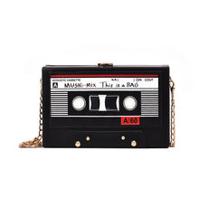 Vintage Radio Box Chains Shoulder Bag Funny Personality MINI Bag