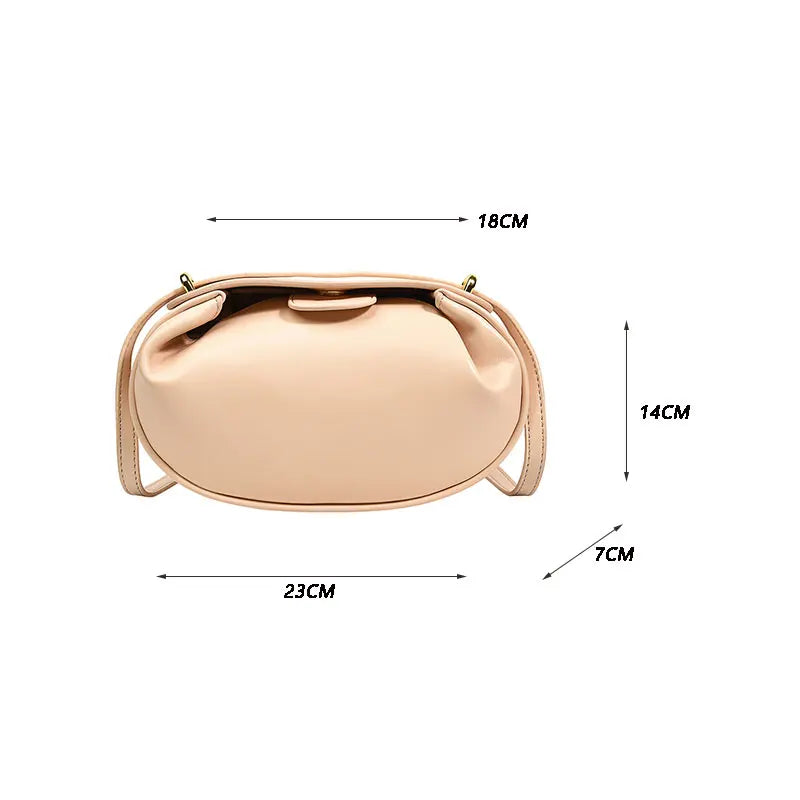 Women Bag PU Leather Crossbody Solid Shoulder Bag Female Portable Handbag