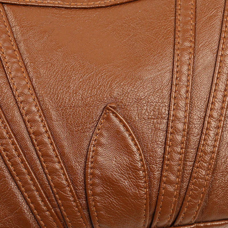 PU Leather Hobos Large Capacity Tote Handbag for Women