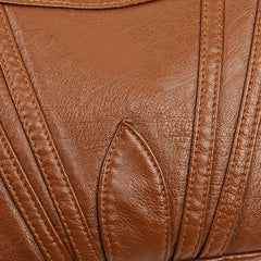 PU Leather Hobos Large Capacity Tote Handbag for Women