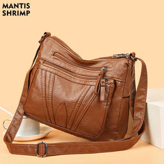 PU Leather Hobos Large Capacity Tote Handbag for Women