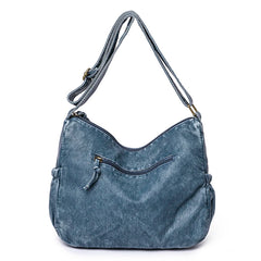 Retro PU Leather Handbag Vintage Shoulder Messenger Crossbody Bag